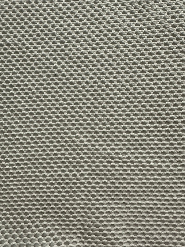 White Mesh Knit Fabric - Image 2