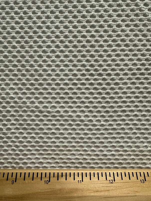 White Mesh Knit Fabric - Image 3