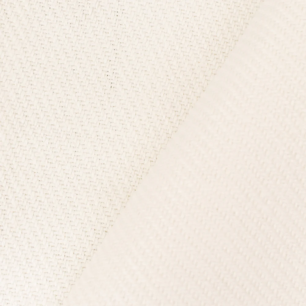 White Moygashel Twill Irish Linen Solid Woven Home Decorating Fabric
