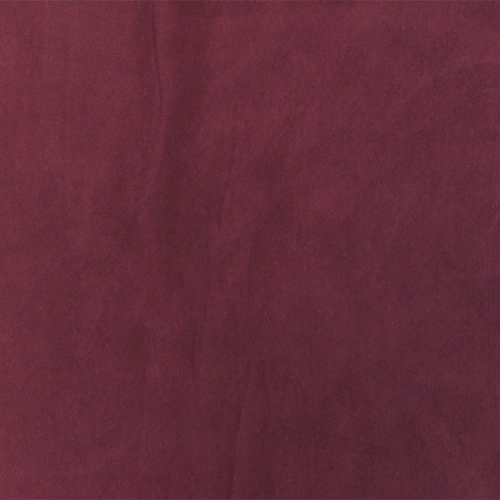 Wine Red Cupro Rayon Washed Twill Woven Fabric - Image 4