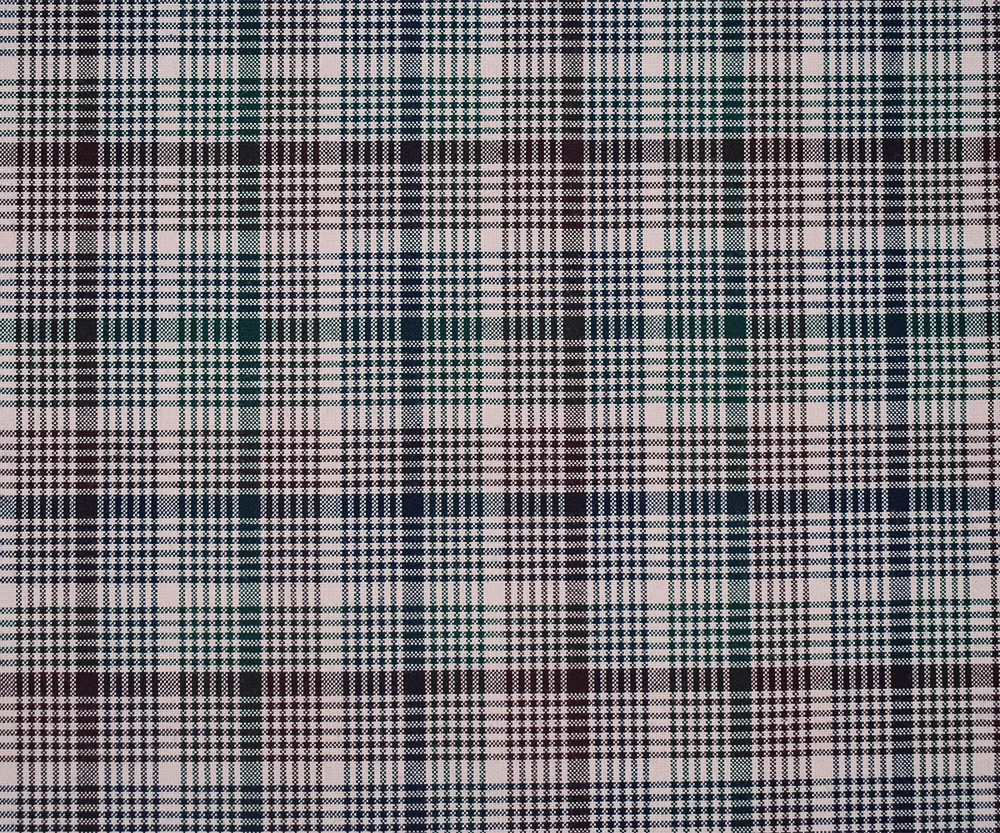 Wine Red-Multi Polyester-Wool Plaid Woven Shirting Fabric - Image 4