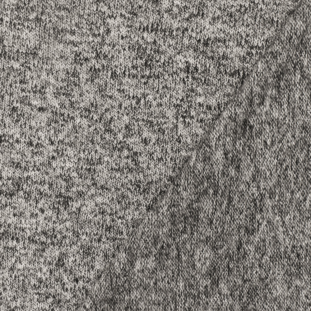 Winter Gray-White Texture Stretch Brushed Back Jersey Knit Fabric - Image 2