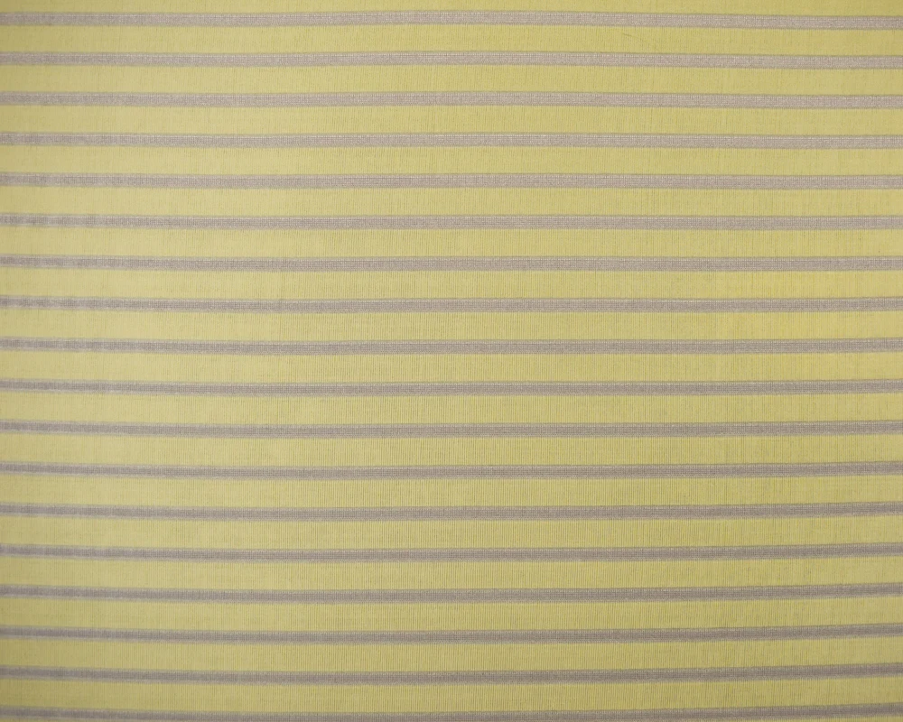 Yellow-Ivory Poly Stretch Spandex Horizontal Stripe Slinky Knit Fabric - Image 3