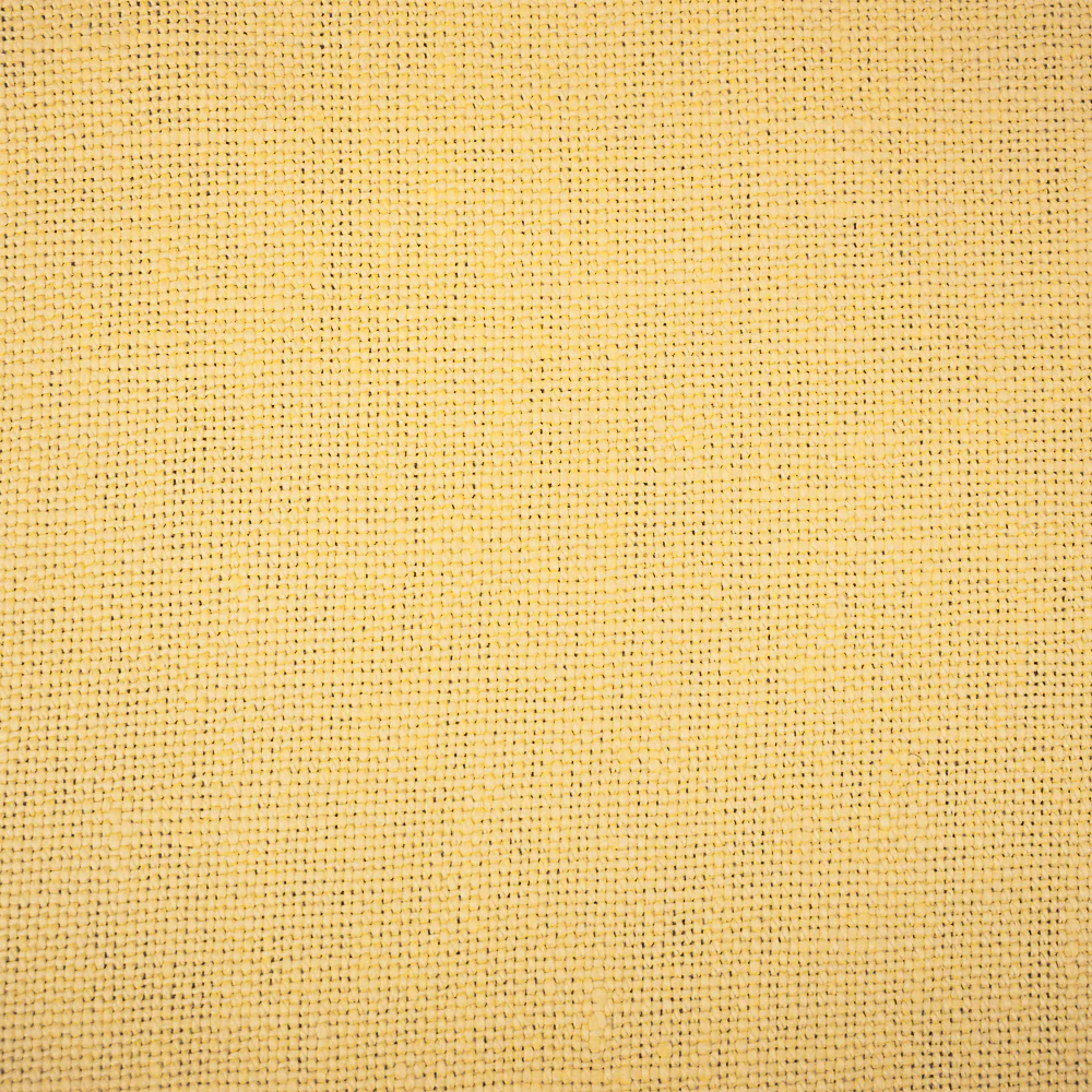 Yellow Moygashel Solid Woven Irish Linen Home Decorating Fabric - Image 3
