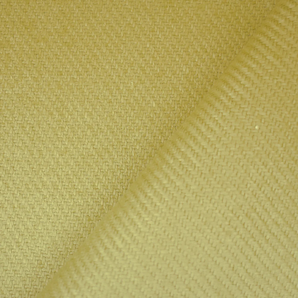 Yellow Moygashel Twill Irish Linen Solid Woven Home Decorating Fabric