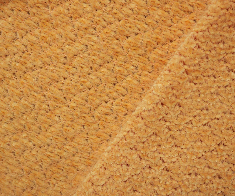 Yellow Nylon Poly Solid Chenille Sweater Knit Fabric - Image 2