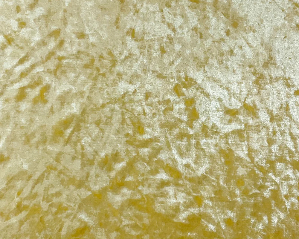 Yellow Poly Spandex Stretch Crushed Velvet Knit Fabric - Image 4