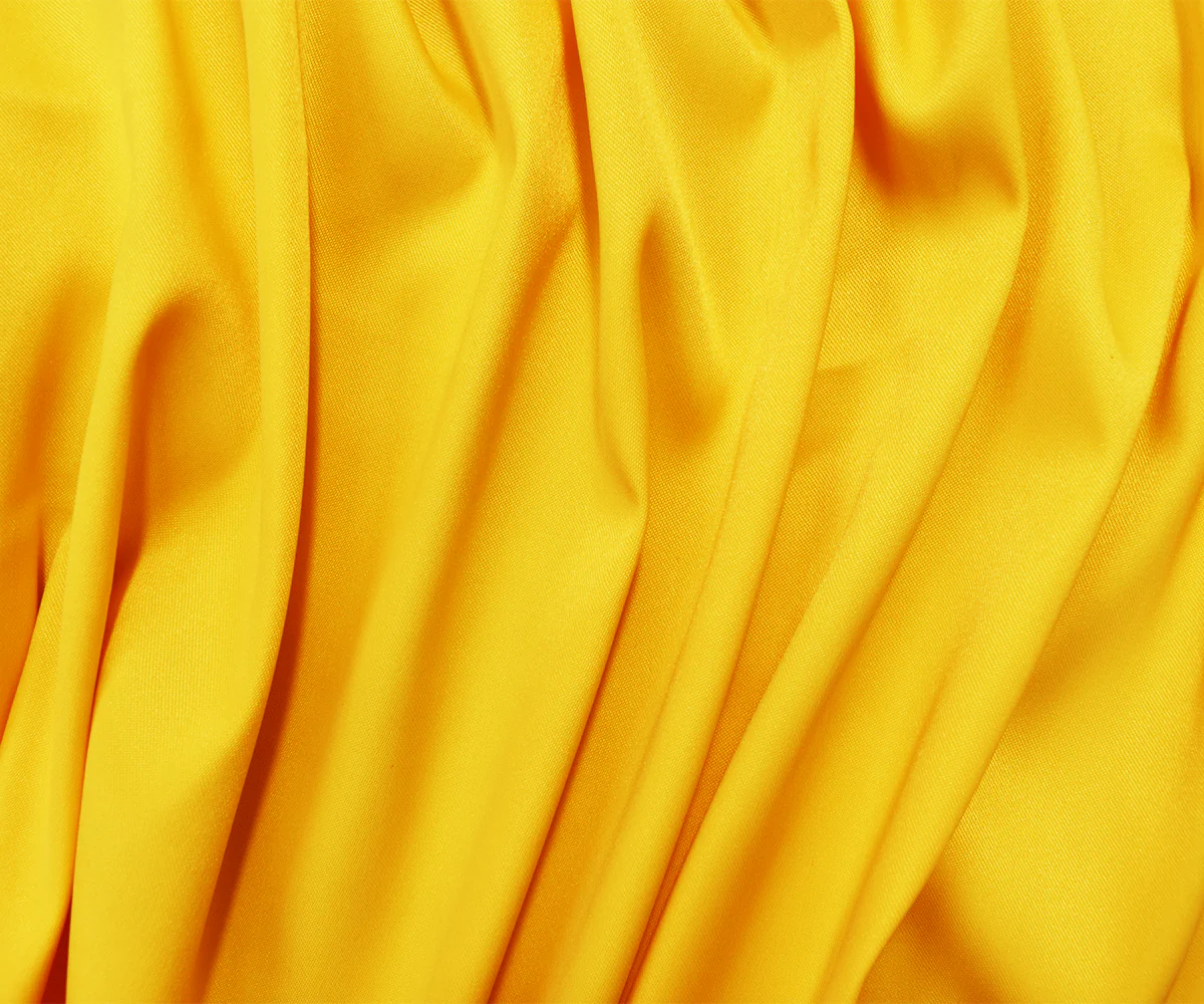 Yellow Poly Stretch Spandex Lamour Solid Satin Woven Fabric - Image 3