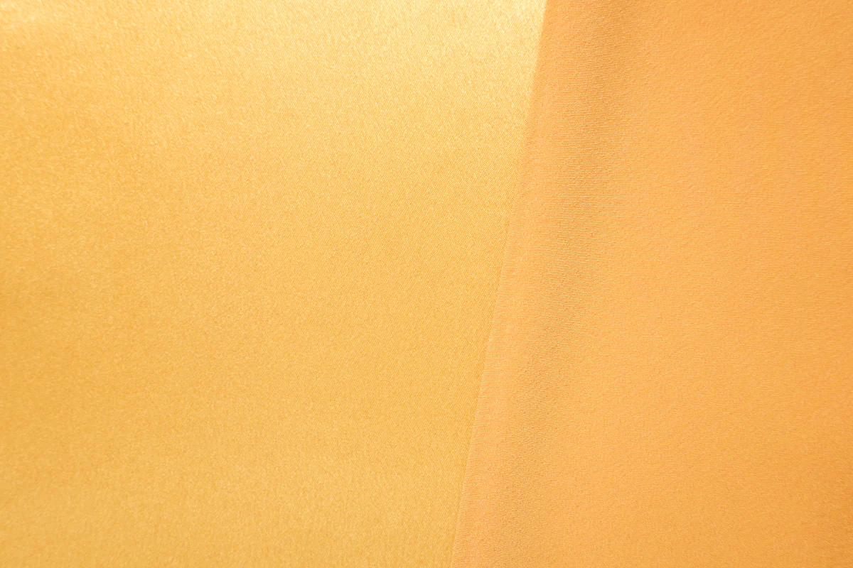 Yellow Poly Stretch Spandex Solid Satin Woven Fabric - Image 2