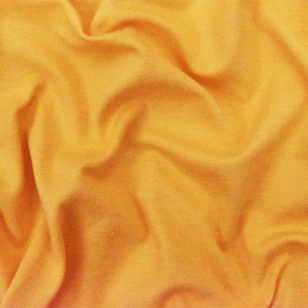 Yellow Solid Stretch Cotton Spandex Jersey Knit Fabric - Image 2