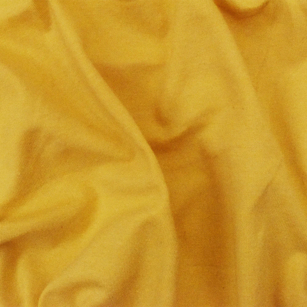 Yellow Solid Stretch Cotton Spandex Jersey Knit Fabric - Image 2