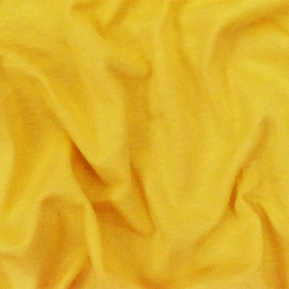 Yellow Solid Stretch Cotton Spandex Jersey Knit Fabric - Image 2
