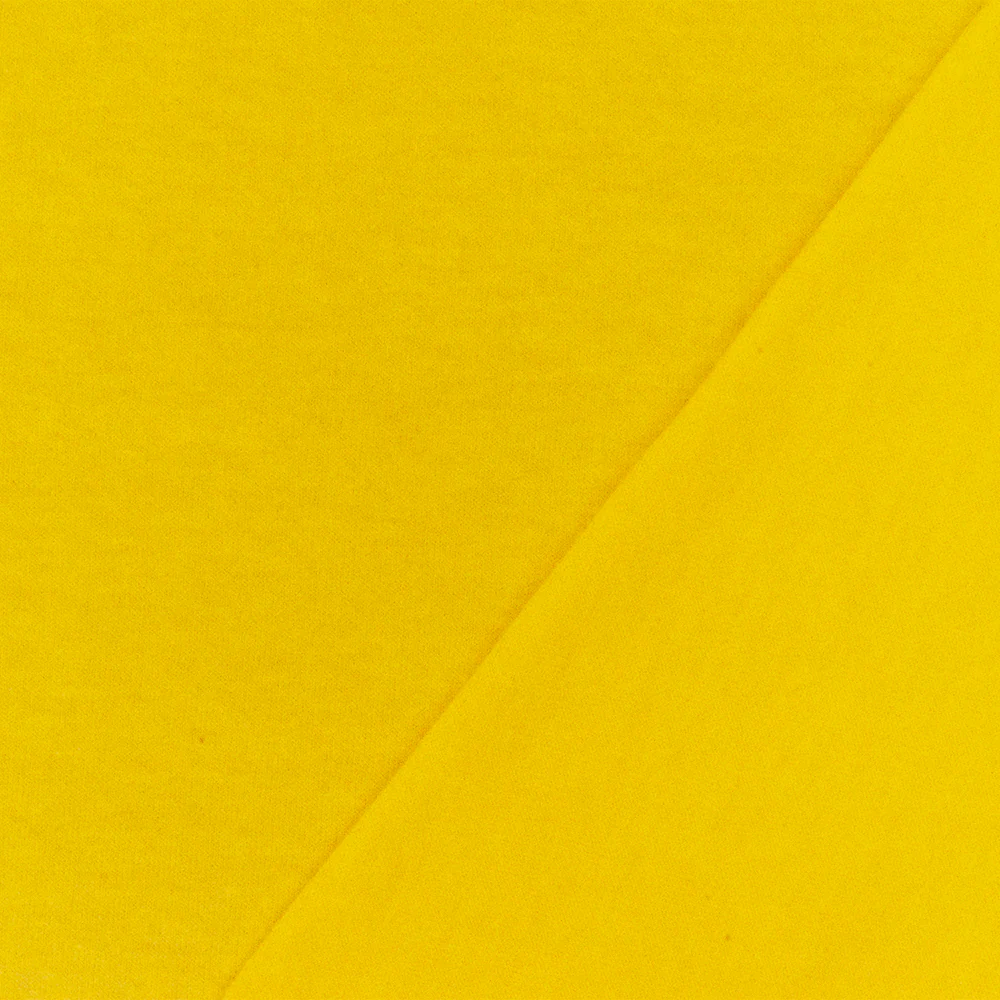 Yellow Solid Stretch Cotton Spandex Jersey Knit Fabric - Image 3