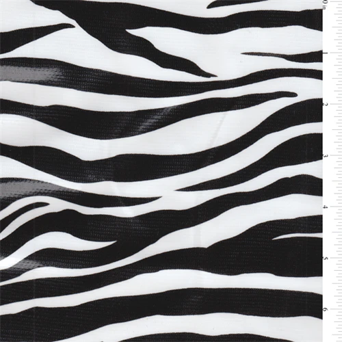 Zebra Oilcloth Roll Fabric - Reorderable